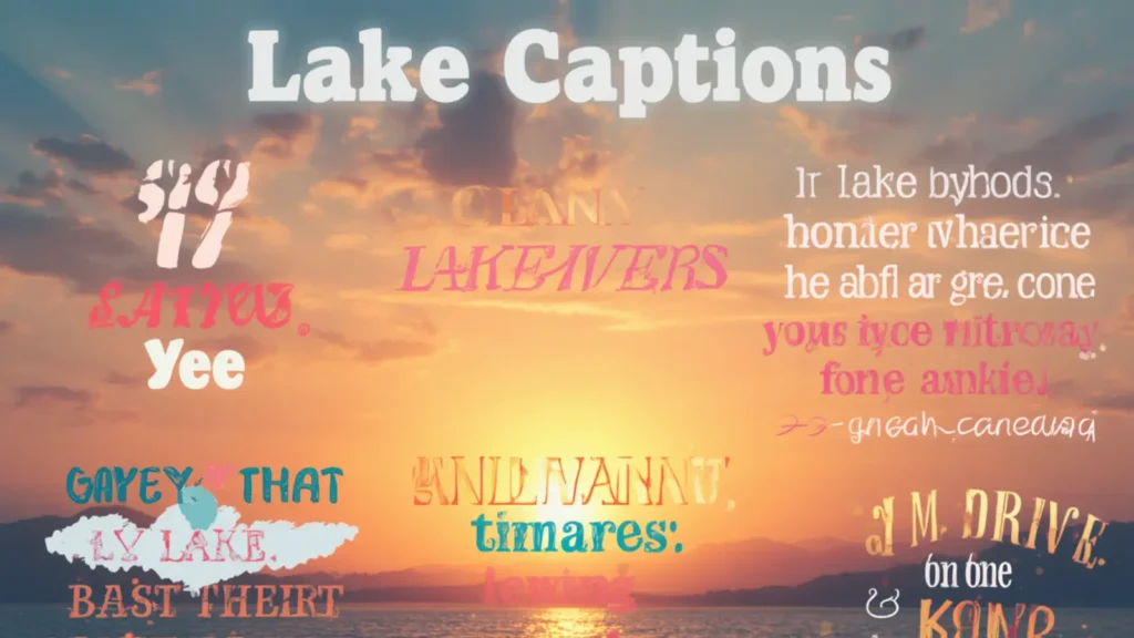 Lake captions for Instagram