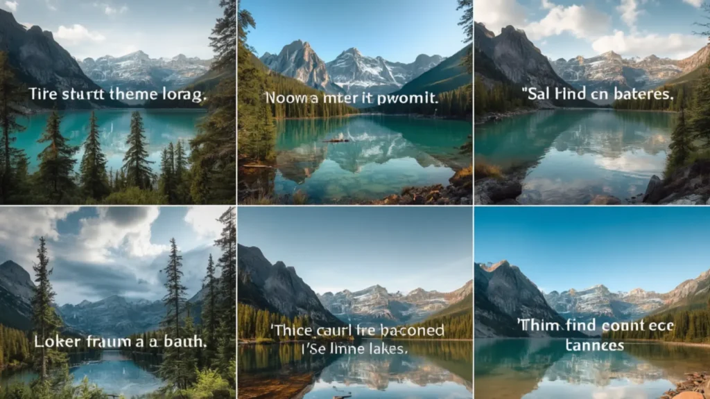 Lake captions for Instagram