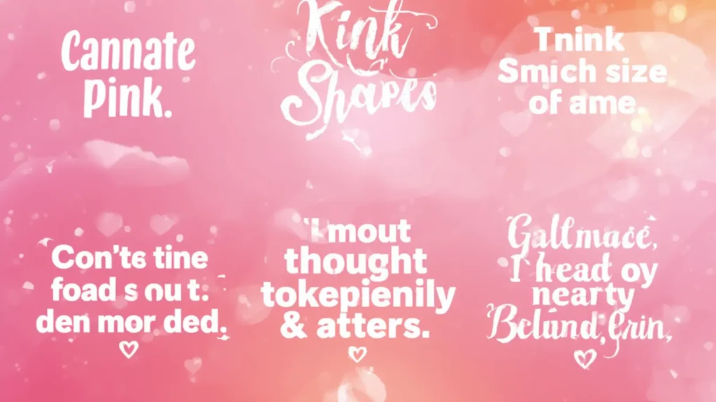 Pink Captions for Instagram
