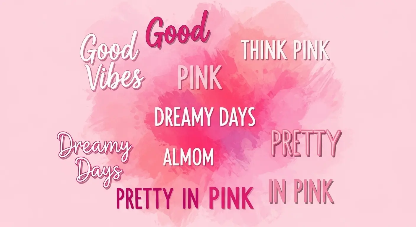 pink captions for instagram