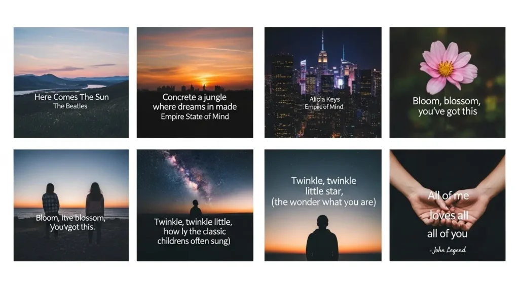 captions from songs for instagram