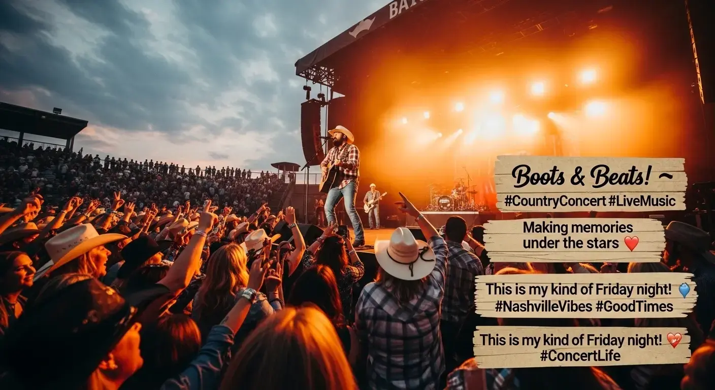 country concert instagram captions