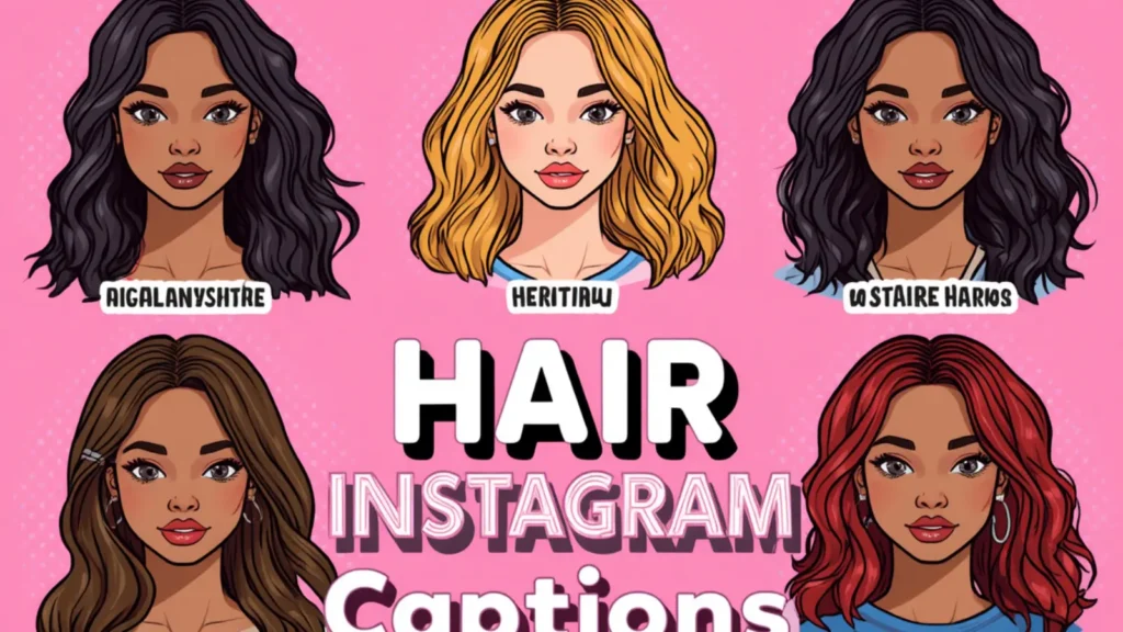 hair instagram captions