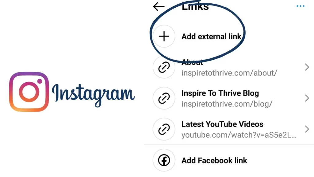 how to put link in instagram post caption