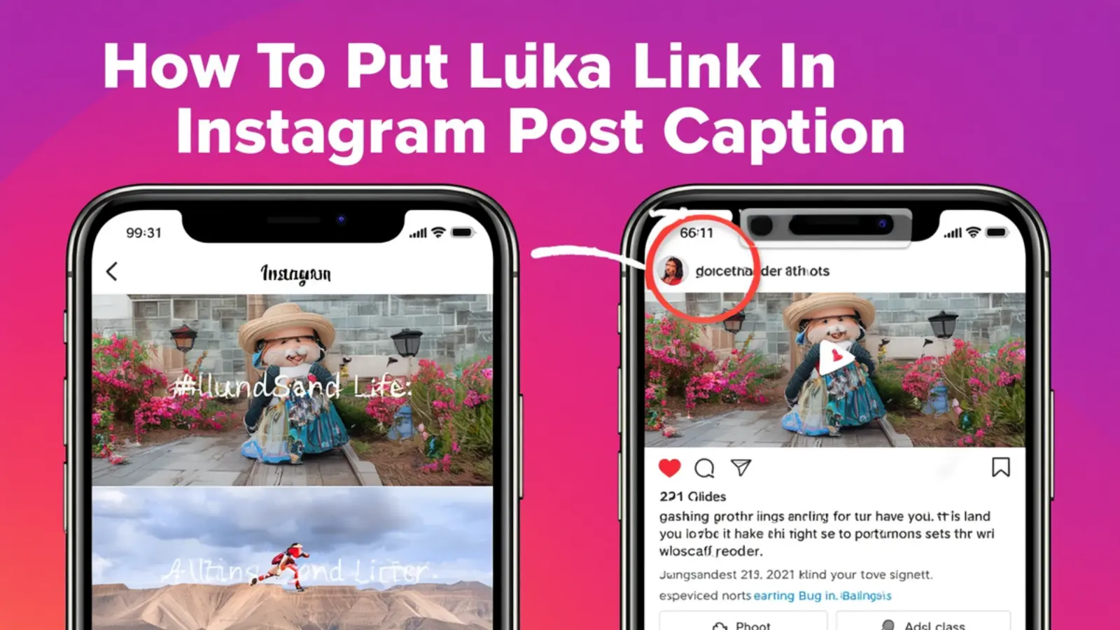 how to put link in instagram post caption