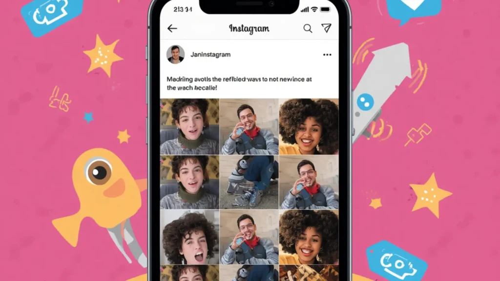 how to return on instagram caption