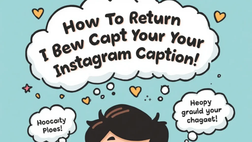how to return on instagram caption