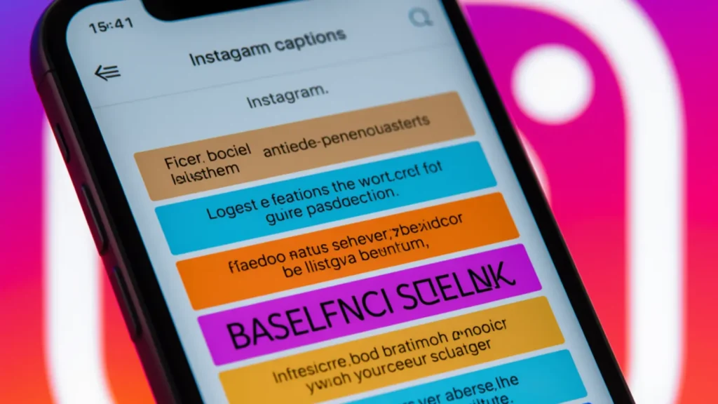 how to return on instagram caption
