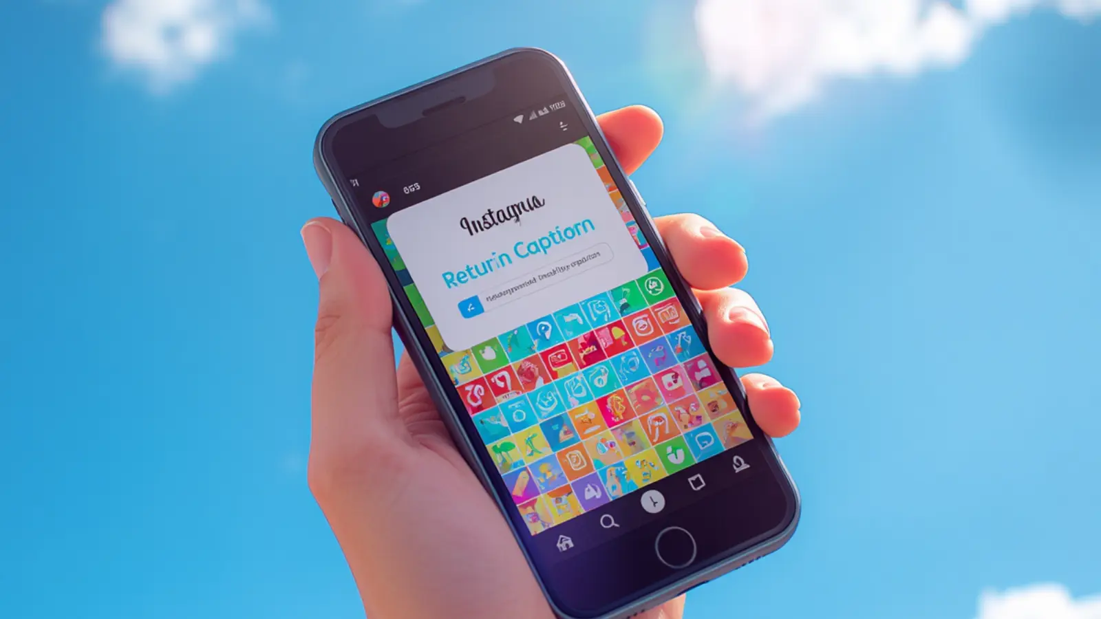 how to return on instagram caption