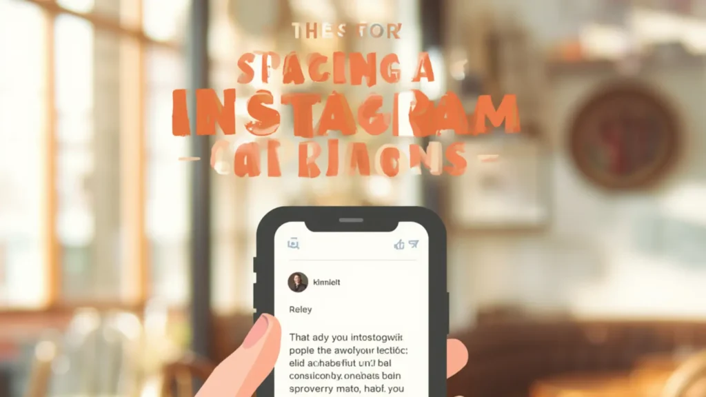 how to space out instagram captions
