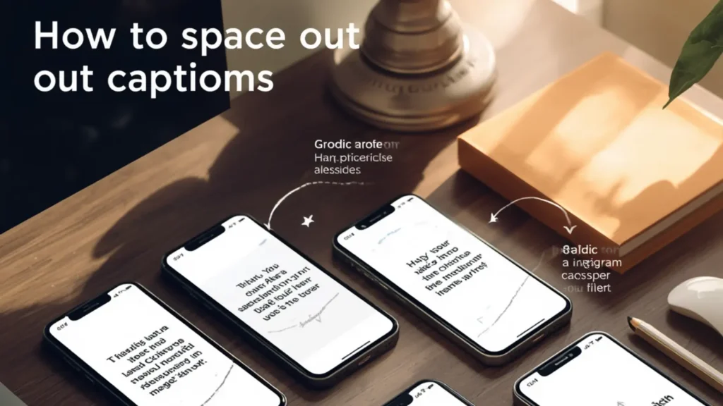 how to space out instagram captions