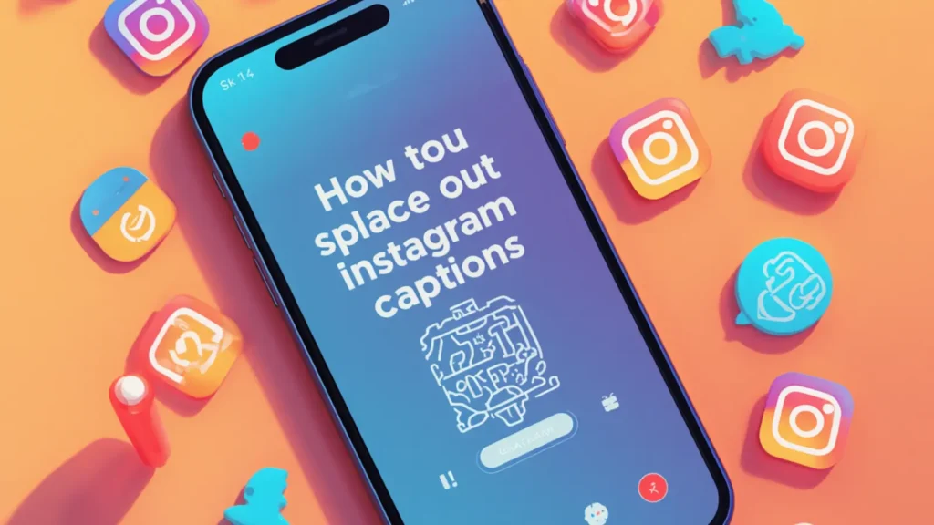how to space out instagram captions