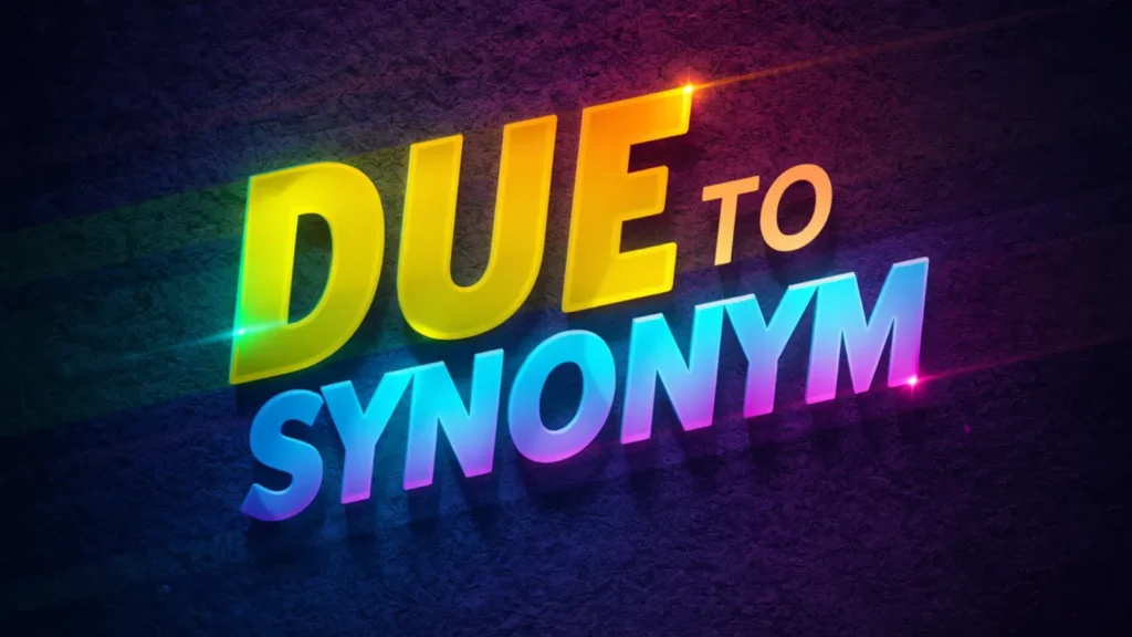 Due To Synonym