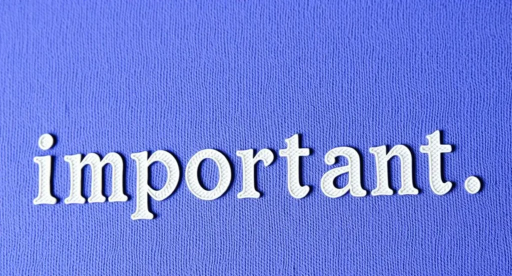 Synonyms for Important