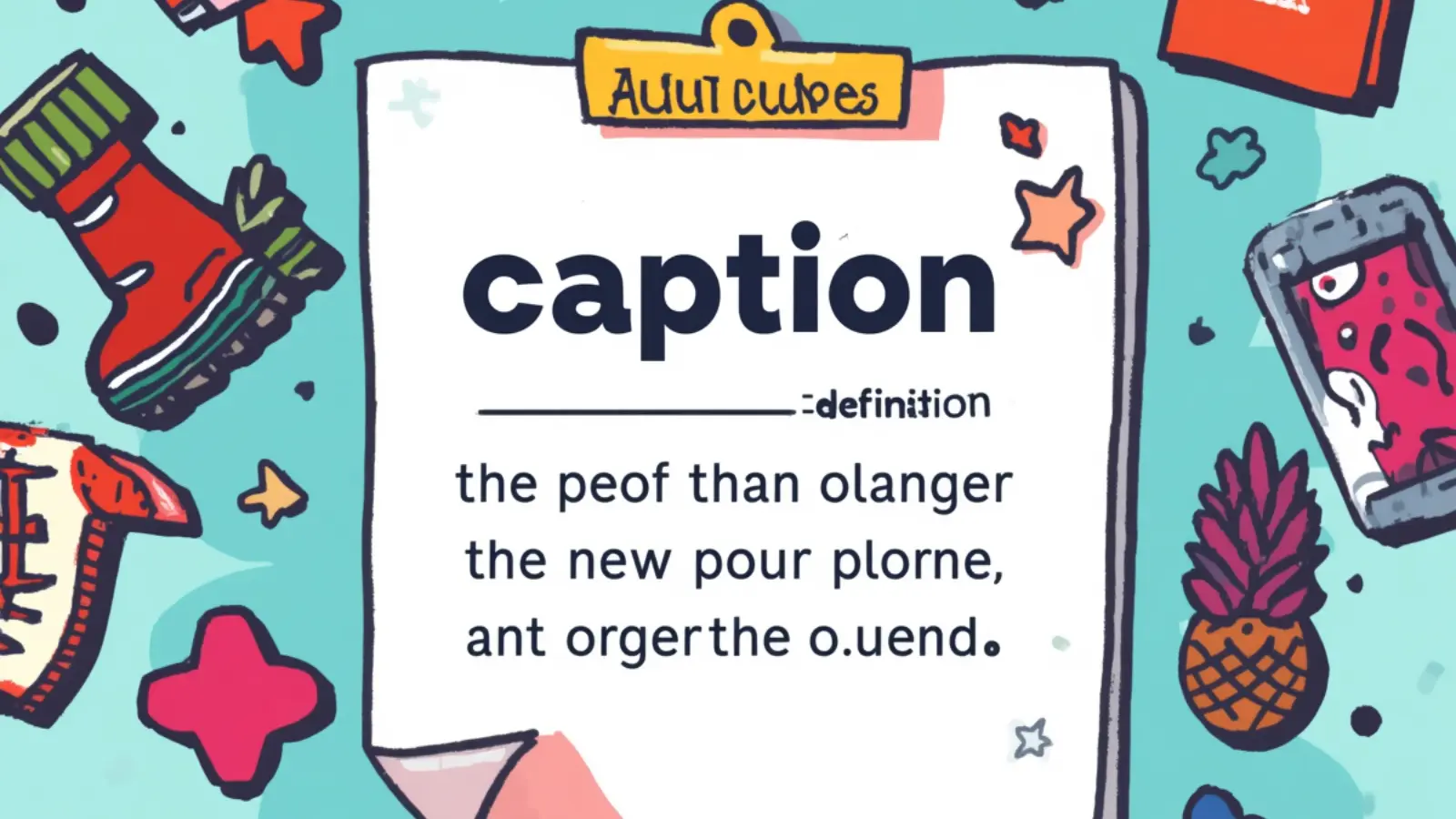 define caption