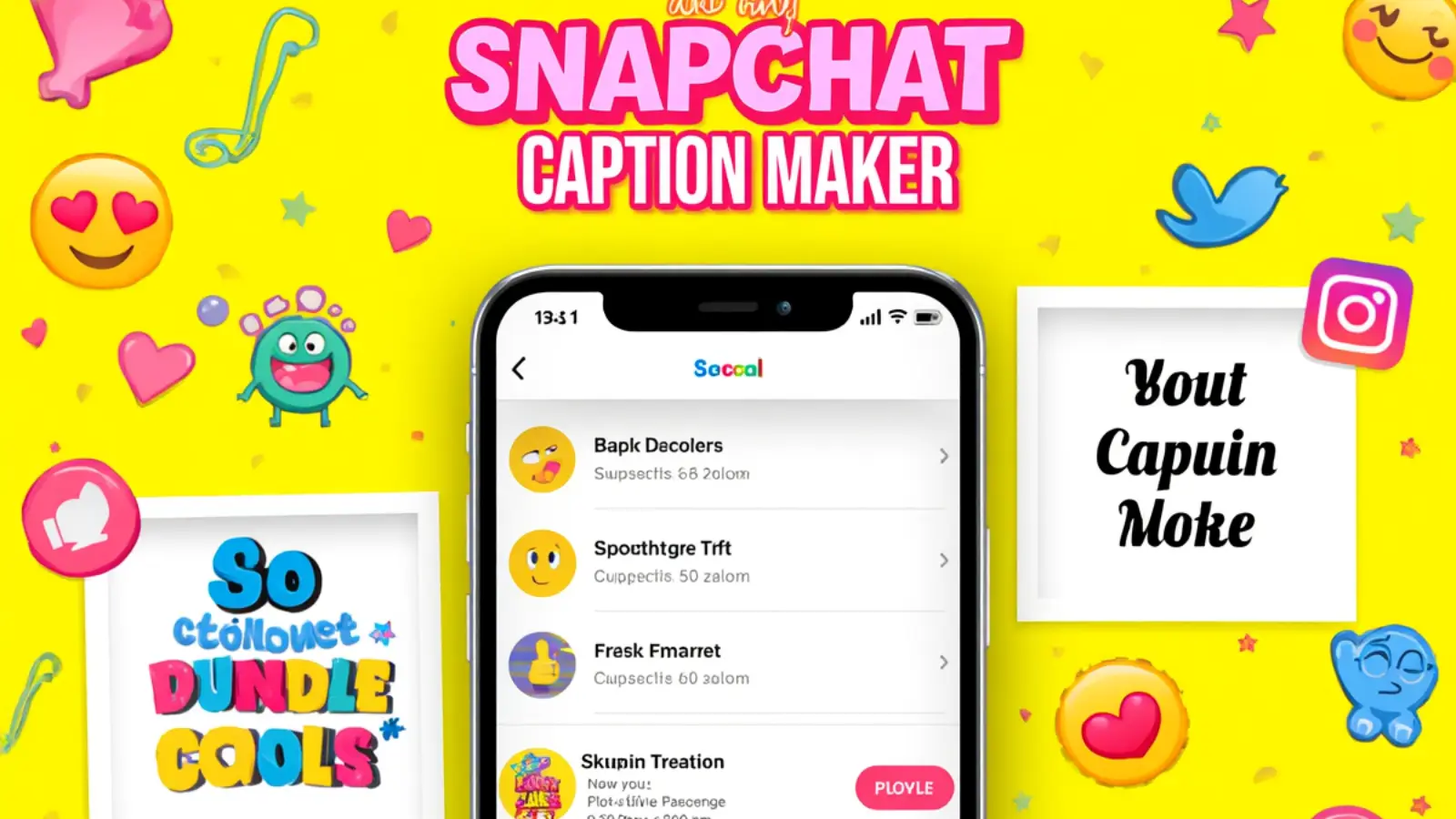 snapchat caption maker